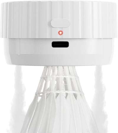 Badminton Luchtbevochtiger - Shuttle Steamer Tube - Shuttles Conditie Houden - Universele Compatibiliteit - 6.5 x 3.5 cm - Wit