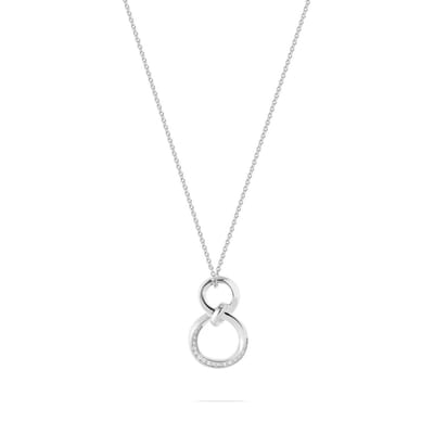 Jette - 89207958 - Ketting - Dames - 925 Zilver - gepolijst met Zirkonia - 45cm