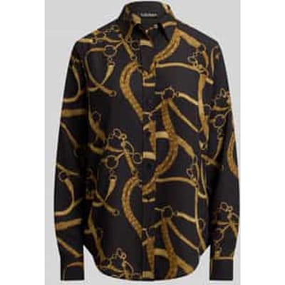 regular fit blouse met lange mouwen met motiefprint