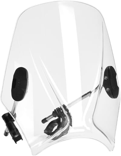 Motorfiets Windscherm - Voorruit Deflector - Comfortabel Rijden - Universele Stuurmontage - 43 cm Lengte - Helder