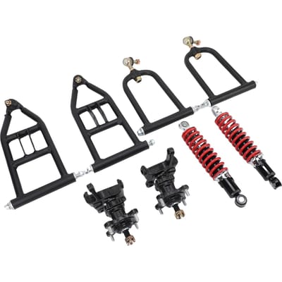 Voorwielophanging Draagarmset Bovenste Onderste Draagarm en Voorwielophanging Schokdemper Montage voor Go Kart Elektrische ATV Quad
