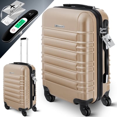 KESSER® Handbagage Koffer 55L Reiskoffer - Trolley op wieltjes met Cijferslot, bagageweger en bagagelabel