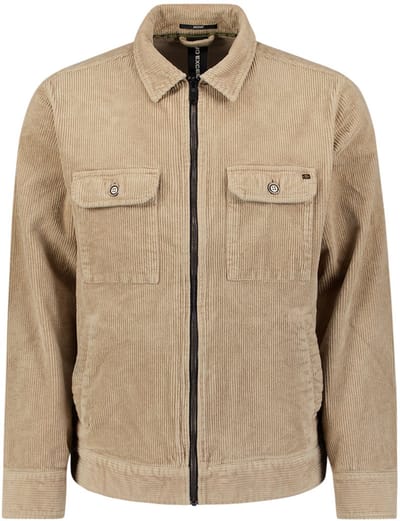 Ritsovershirt in gewassen corduroy
