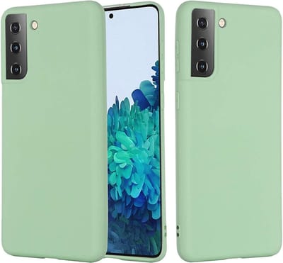 Hoesje Geschikt Voor Samsung Galaxy S21 Plus hoesje - S21 Plus hoesje Licht Groen - Hoesje Geschikt Voor Samsung Galaxy S21 Plus hoesje Nano Liquid siliconen Backcover- hoesje Hoesje Geschikt Voor Samsung Galaxy S21 Plus