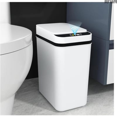 RFWR® Automatische Vuilnisemmer met Sensor - 12 Liter Touchless Afvalemmer voor Keuken, Badkamer en Kantoor