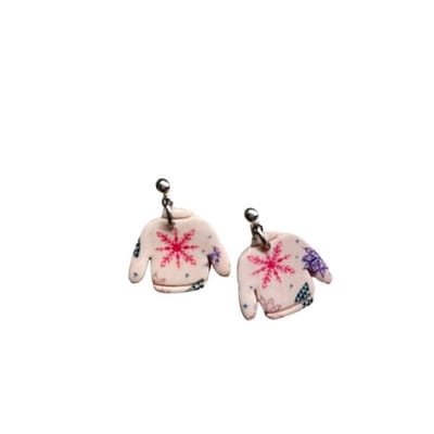 2 Love it Kersttrui - Oorbellen - Polymeerklei - 2.5 x 2 cm