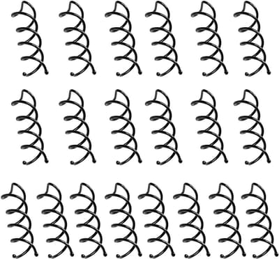 Haarspelden - Spiraal spelden - Kapsels maken - Ronde punten - 20 stuks - Zwart