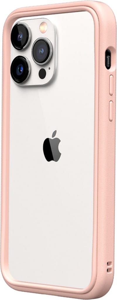 RhinoShield Hoesje Geschikt voor iPhone 14 Pro Max Hoesje Siliconen - RhinoShield CrashGuard NX Bumper smartphone - roze
