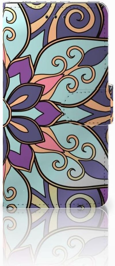 Motorola Moto G7 Play Hoesje Purple Flower