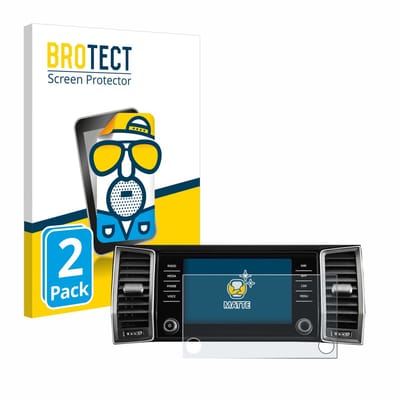 BROTECT - Screenprotector voor Skoda Amundsen Kodiaq 2023 Infotainment System 8" - Folie Beschermfolie matte 2 Stuks