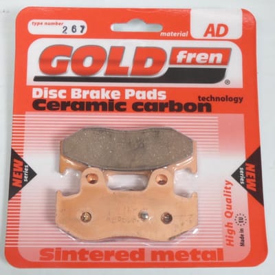 Plaquette de frein Gold Fren pour Scooter Piaggio 125 Medley Abs 2016 à 2018 ARD Neuf