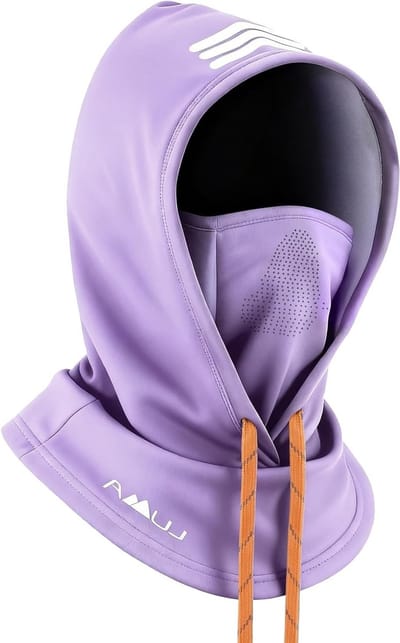 Ademend Ski Masker voor de Winter met Thermo Fleece Voering, Winddichte Hoed en Gezichtsmasker voor Unisex, Warm Reflecterend en Geschikt voor Motor en Fietsen