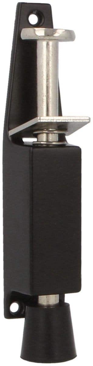 Unyqoos® Moderne verticale deurstopper met antislip rubberen voet in zwart 120 x 25 mm