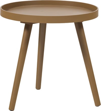 WOOOD Sasha Bijzettafel Ø 40 CM - Hout - Honinggeel - 41x41x40.5 cm