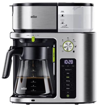 Braun KF9170SI MultiServe - Koffiezetapparaat - Zilver