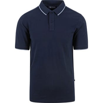 Suitable Respect Polo Tip Ferry Donkerblauw (navy) - Maat S - Heren - Polo shirt Heren met Korte mouw