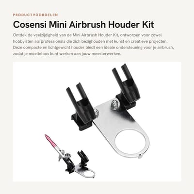 Dailygoods- Airbrush Houder Professioneel - Compacte Spray Gun Steun - Voor Kunst/Hobby - DIY Creatieve Projecten - Hoogwaardige Kwaliteit - Spuitpistool