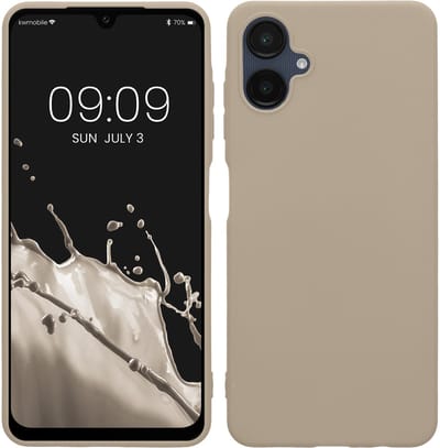 kwmobile telefoonhoesje geschikt voor Samsung Galaxy A06 - Hoesje voor smartphone - Back cover in mat crème