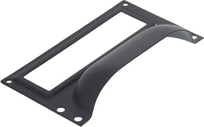 Intersteel Etiketgreep 73 mm mat zwart