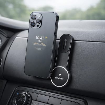 FoneTex Draadloos Opladen & Telefoonhouder - Geschikt voor iPhone 12/13/14/15/16 met Magsafe- Auto Telefoonhouder - Universeel - MagSafe houder - Autohouder