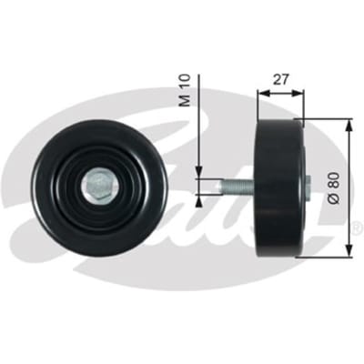 Spanrol/geleiderpoelie, V-riem DriveAlign® GATES T39276