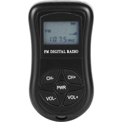 KDKA-600 Mini FM Stereo Radio Draagbare Digitale DSP Ontvanger met 1,15 Inch LCD Scherm zwart