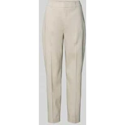 Broek van linnenmix met persplooien model 'SEARCH'