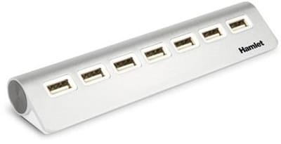 Hamlet XHUB7020AL interface hub USB 2.0 480 Mbit/s Aluminium
