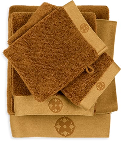 Kayori Taoru Washandje - 16x21 cm - Set van 6 - Goud