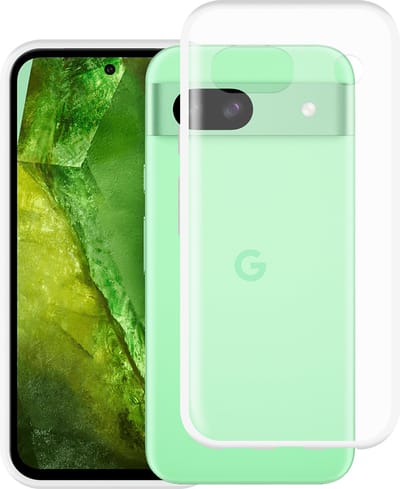 Just in Case hoesje geschikt voor Google Pixel 8a Hoesje Siliconen - Flexibele Case - Transparant