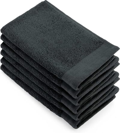 Walra Gastendoek Soft Cotton - 6x 30x50 - 100% Katoen - Antraciet