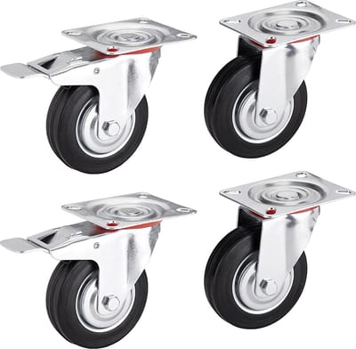 Zwenkwielen set – Meubelroller - Transportwielen - Om grote en zware dingen te verplaatsen