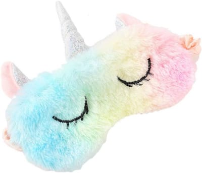 Slaapmasker voor kinderen en volwassenen met schattige eenhoorn print - Lichtblokkerende dekens