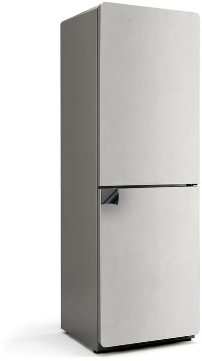 Wallfluent Magnetische Koelkastmat - Grijs Koelkast Magneet Sticker - 60 cm x 180 cm - Grijs Magnetische Koelkastmat - Decoratieve Koelkastfolie - Koelkastfront Decoratie Magneet - Herbruikbare Magneetmat Koelkast