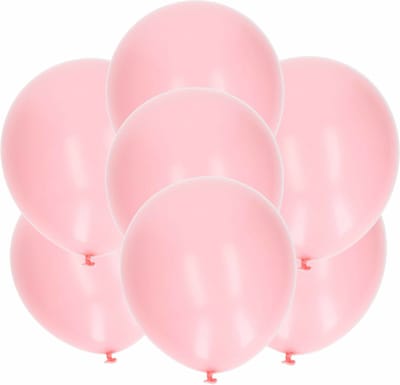 Bellatio Decorations ballonnen - 15x stuks - lichtroze - 27 cm - verjaardag - feestartikelen - versiering