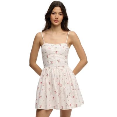 Mini corsetjurk met spaghettibandjes voor dames Superdry