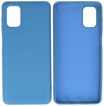 Hoesje Geschikt voor de Samsung Galaxy M51 - Fashion Color Backcover Telefoonhoesje - Navy