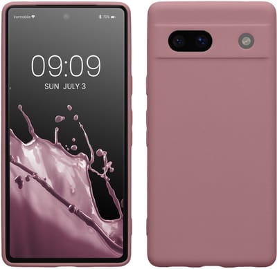kwmobile telefoonhoesje geschikt voor Google Pixel 7a - Hoesje voor smartphone - Precisie camera uitsnede - In mat oudroze