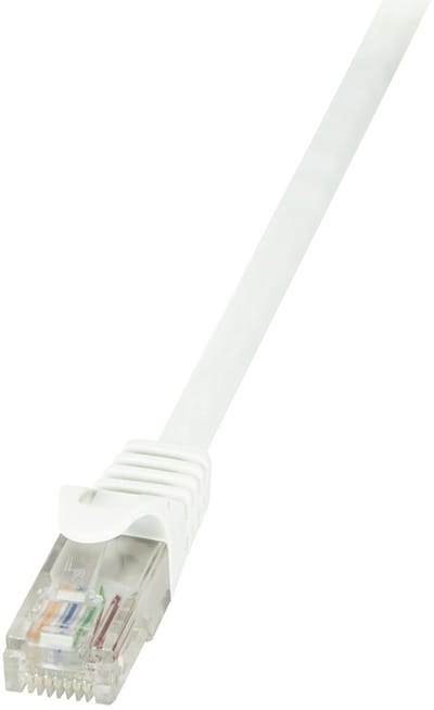 Logilink Patchcord Netwerkkabel Cat 6 Uutp Voor Switch, Router, Pc 025M Wit