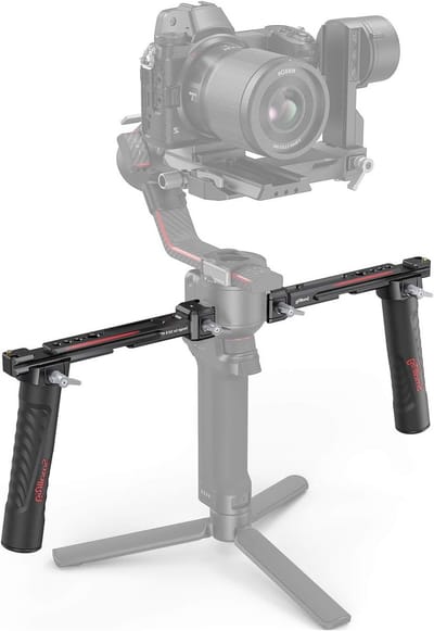 Dubbele Handgreep voor Stabilizers zoals DJI RS 4, RS 3 en RSC 2 - Verbeter je Filmmateriaal en Grip