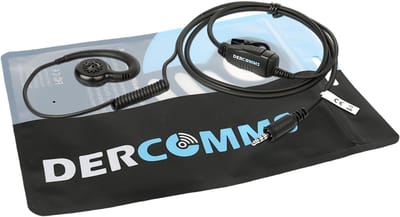 DerComms® C-ring headset voor Kenwood portofoon PKT23