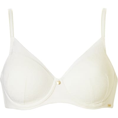 Livera Bra Tshirt Covering Memory Soft Lace White Size: E90 | Bras Outlet | Dames | Wit