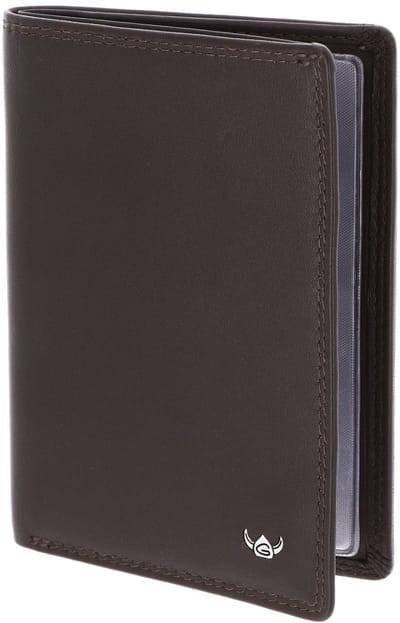 Golden Head Leren identiteitskaarthoesje Polo RFID Protect Ausweisetui 4430 Dunkelbraun donkerbruin