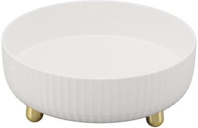 Dailygoody - Antislip Lazy Susan Draaitafel Organizer - 360° Roterende Keuken Opslag - Wit - Ideaal voor Keuken en Kantoor - Perfecte Opbergoplossing