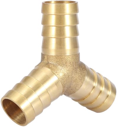 Allecto - Messing Y-vorm 3-weg Slang - Slangfitting - 14mm