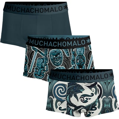 Muchachomalo Heren Trunks - 3 Pack - Maat L - 95% Katoen - Mannen Onderbroek