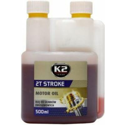 K2 Texar 2T Stroke - Półsynthetische Motorolie - 500ml - Rood