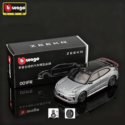 Bburago 1:64 Zeekr 001 Fr Legering Stationwagon Sportwagen Model Diecasts Metaal Nieuwe Energie Voertuigen Auto Model Simulatie Kinderen Cadeau