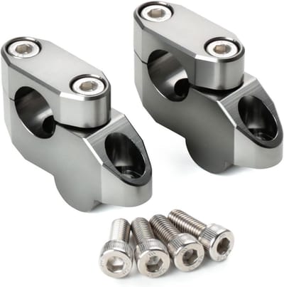 Stuur Verhogers - Motoronderdelen - Comfortabel Rijden - 20mm Verhoging - 20mm Offset - Zwart