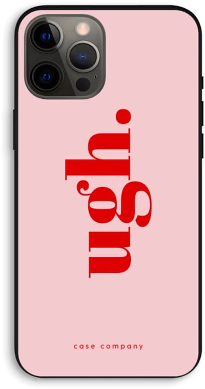 Case Company® - Hoesje geschikt voor iPhone 12 Pro Max hoesje - Ugh - Biologisch Afbreekbaar Telefoonhoesje - Bescherming alle Kanten en Schermrand